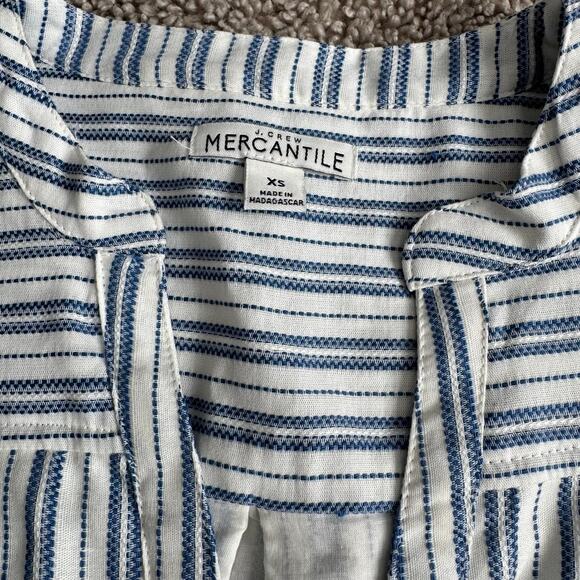 J. Crew Mercantile Blue and White Striped Dress - Size XS - Picture 4 of 11